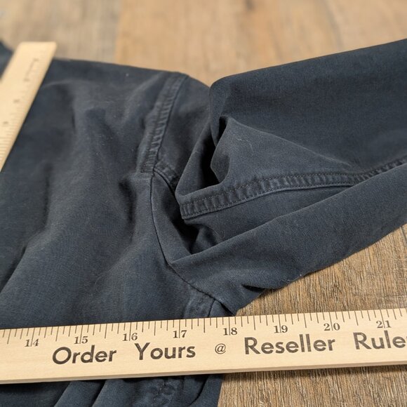 Levis Jacket Womens Small Navy Blue Long Sleeve Snap Button Pockets Nautical - Picture 9 of 11